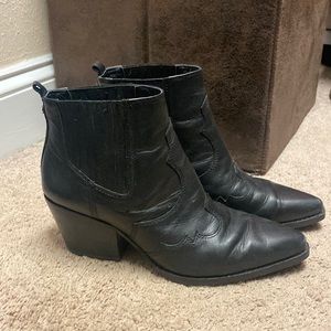 genuine leather sam edelman booties